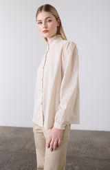 Laing Sand Jane Frill Blouse