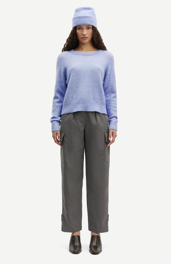 Samsøe Samsøe Grey Mel. Salix Trousers