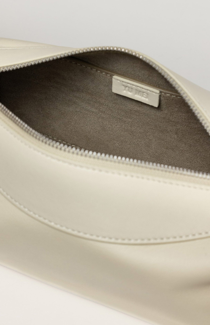 Yu Mei Cream Lambskin Bobby Bag