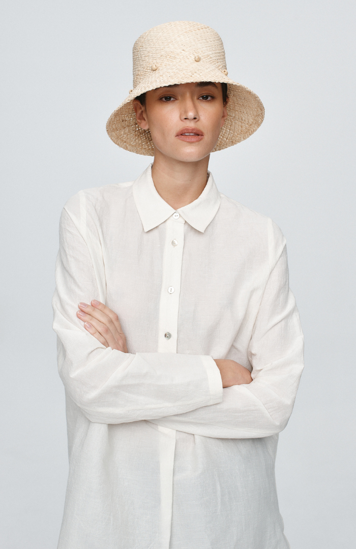 Marle Natural Raffia Avia Hat