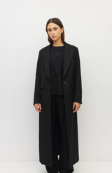 Juliette Hogan Black Mantelina Coat