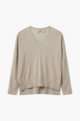 Mos Mosh Cement Tani V-Neck Knit