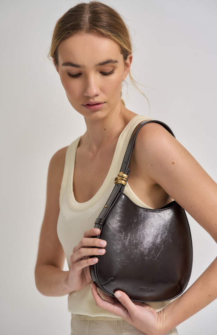Brie Leon Burnt Coffee Organica Mini Bag