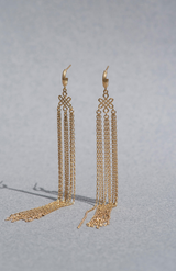 Zoe & Morgan 22K Gold Plate Aria Earrings