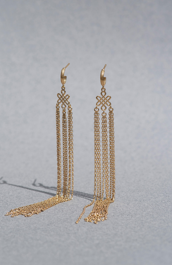 Zoe & Morgan 22K Gold Plate Aria Earrings