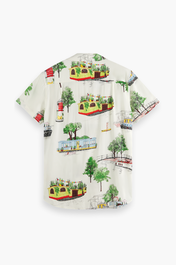 Scotch & Soda Canal Boats Printed Shirt