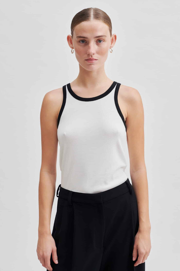 Second Female White Elvilda Tank Top