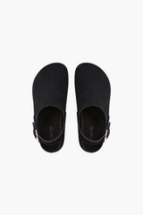 A.Emery Black Suede The Louis Clog