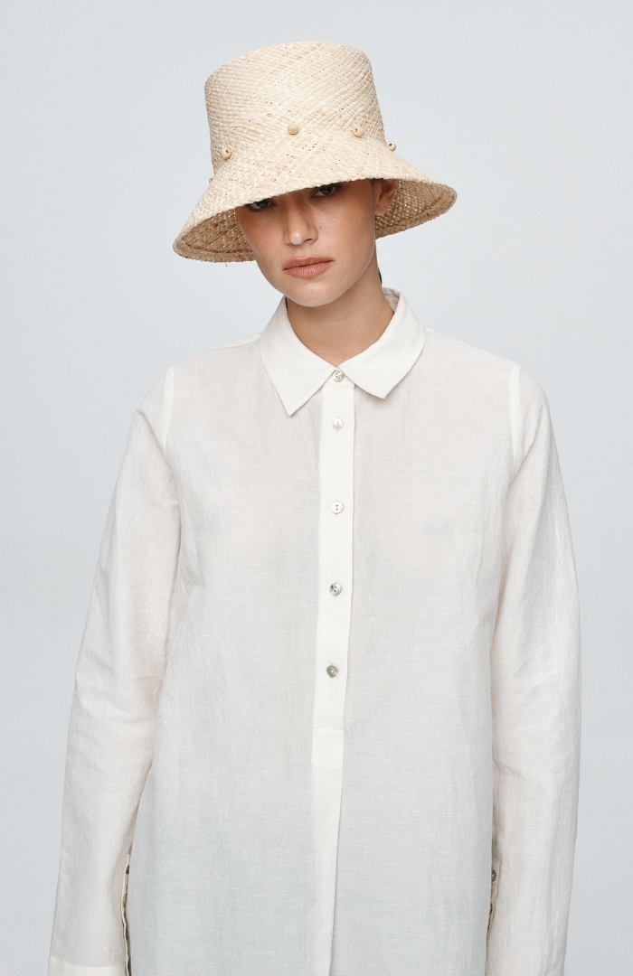 Marle Natural Raffia Avia Hat