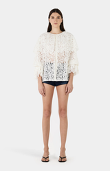 Hansen & Gretel Ivory Aria Lace Blouse