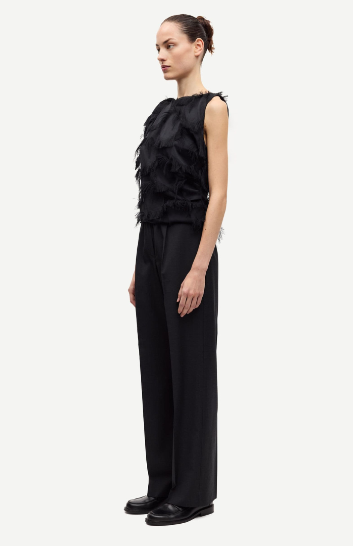 Samsøe Samsøe Black Mel. Satovi Trousers