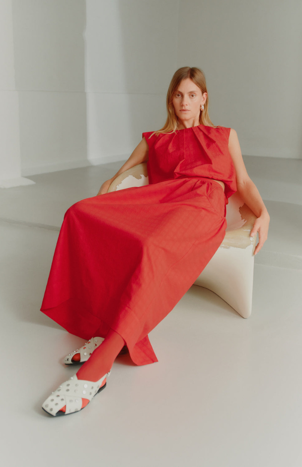 Foemina Rouge Seersucker Oda Skirt