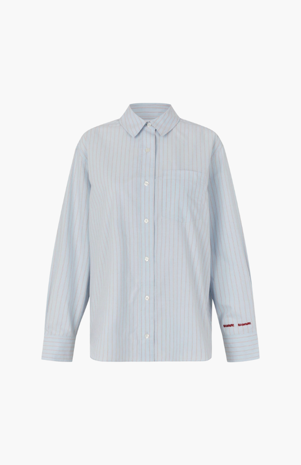 Samsøe Samsøe Rugby Blue St. Salova Pocket Shirt