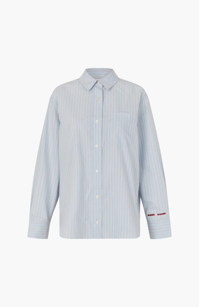 Samsøe Samsøe Rugby Blue St. Salova Pocket Shirt