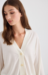 Laing Cream Liv V-Neck Cardigan