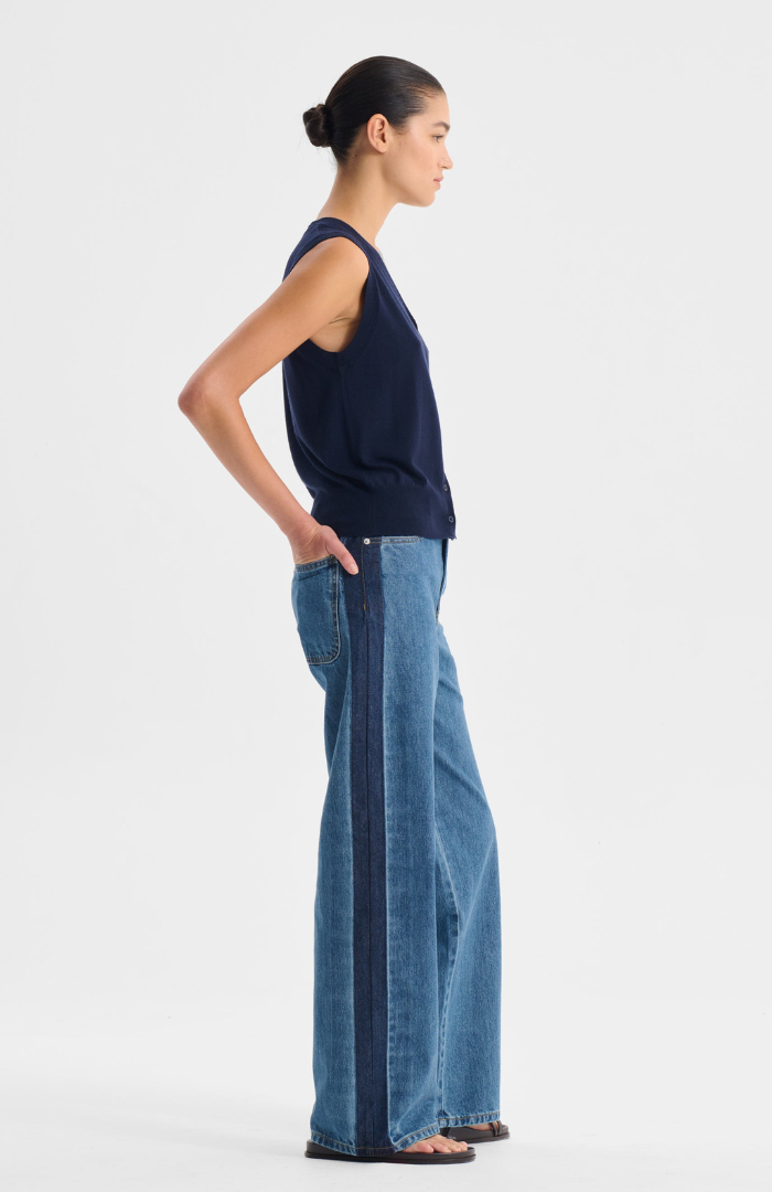Morrison Navy Rhyan Knit Vest