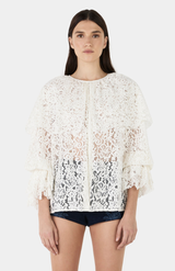 Hansen & Gretel Ivory Aria Lace Blouse