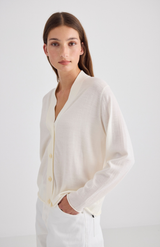 Laing Cream Liv V-Neck Cardigan