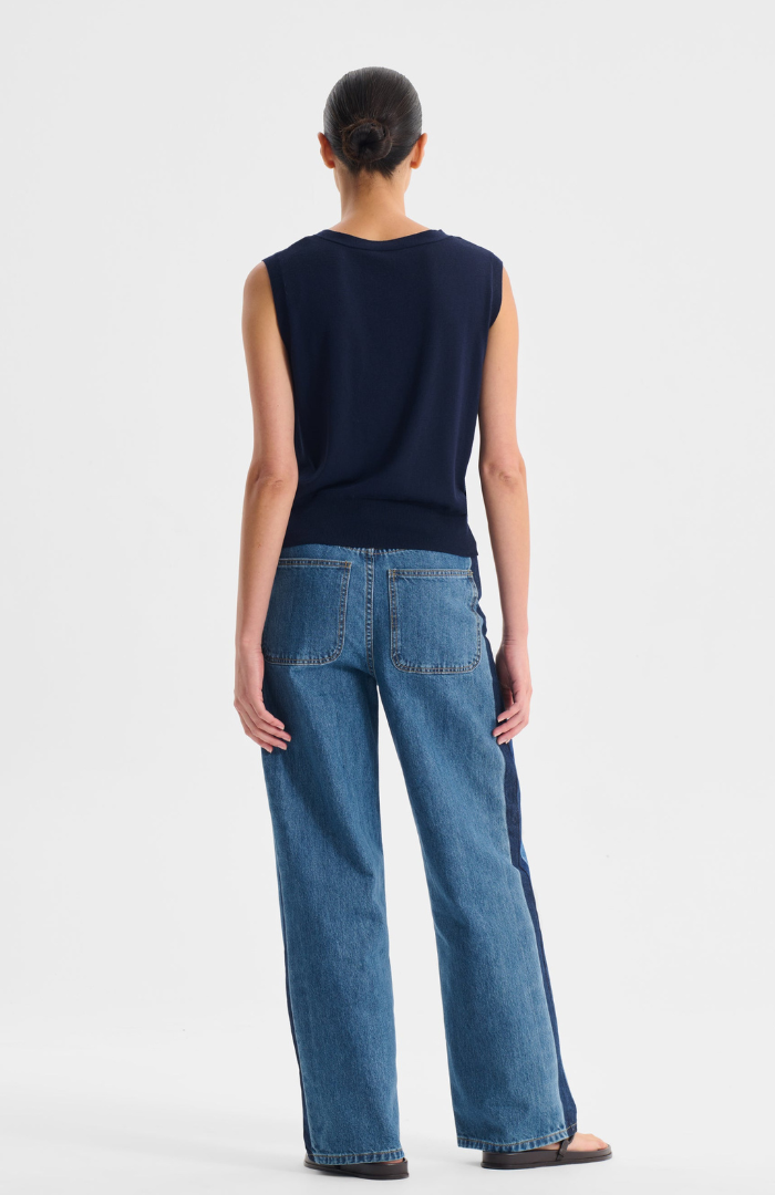 Morrison Navy Rhyan Knit Vest
