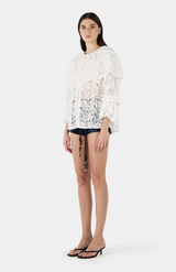 Hansen & Gretel Ivory Aria Lace Blouse