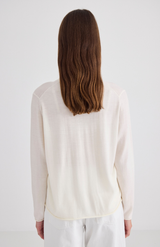 Laing Cream Liv V-Neck Cardigan