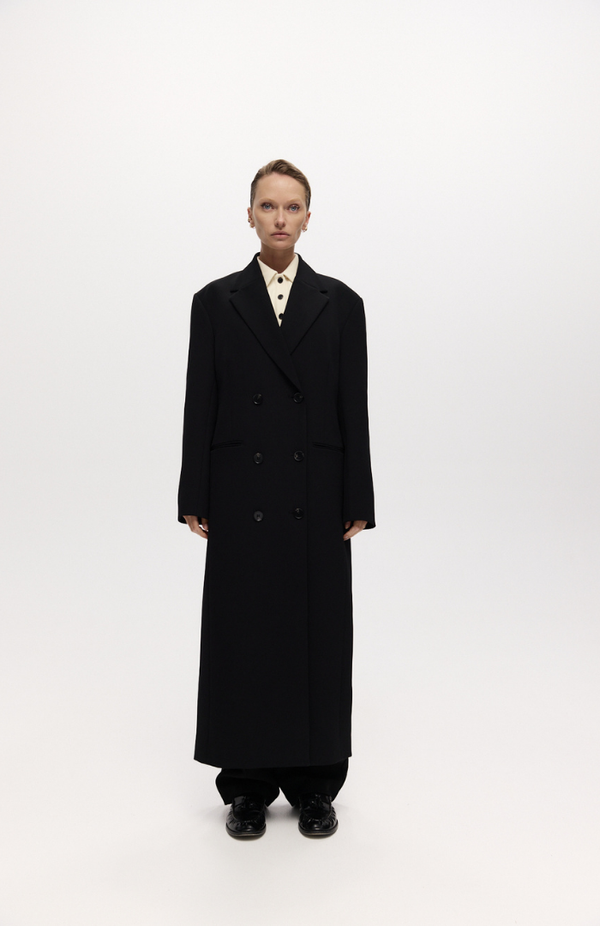 Harris Tapper Black Long Egon Coat