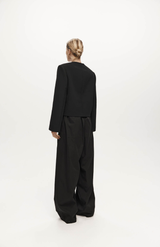 Harris Tapper Black Tech Taffeta Tanaka Trouser