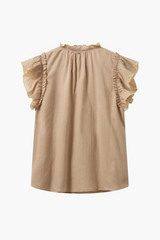 Mos Mosh Sesame Tea Emb Blouse