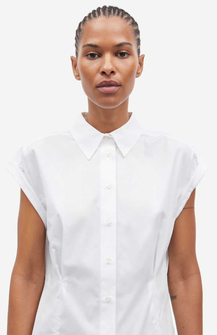 Samsøe Samsøe White Satolina S/S Shirt