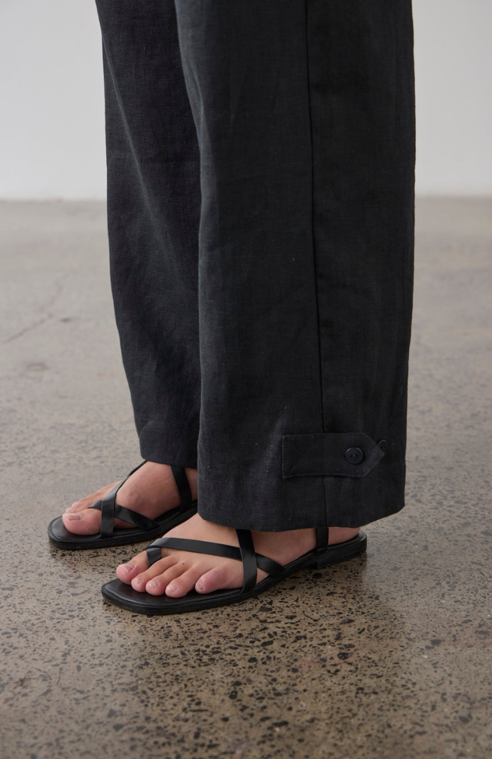 Laing Black Tab Cuff Pant