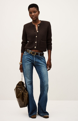 Ba&sh Chocolate Gaspard Cardigan