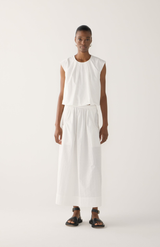 Foemina White Seersucker Oda Skirt