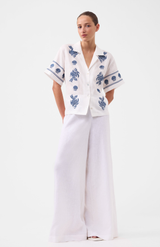 Morrison White Kari Linen Pant