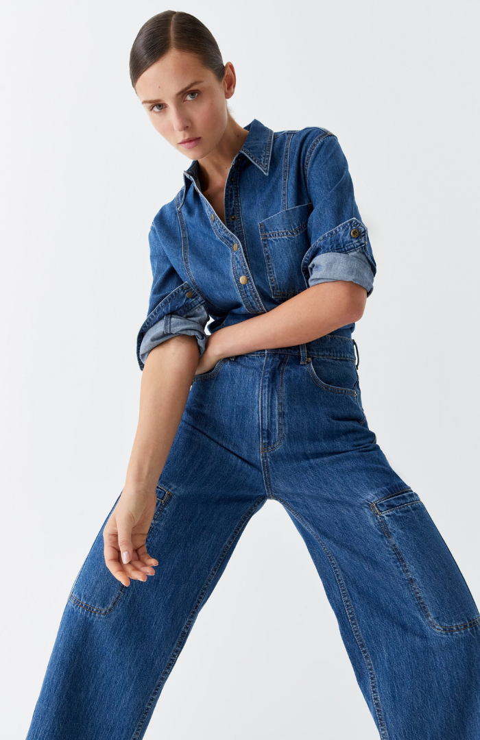 Morrison Blue Denim Theo Shirt