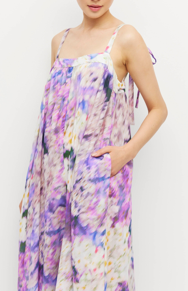 Juliette Hogan Lavender Mist Cotton Aster Emmeline Dress
