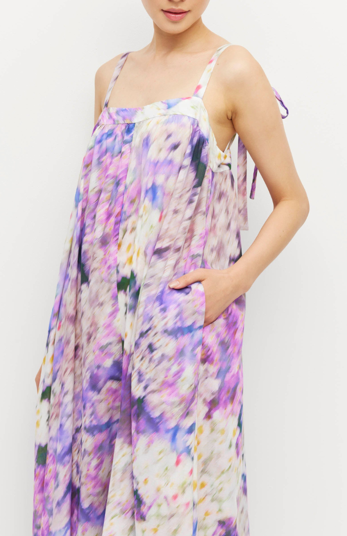 Juliette Hogan Lavender Mist Cotton Aster Emmeline Dress