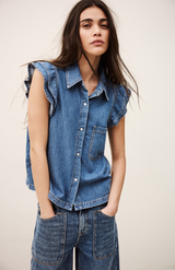 Ba&sh Bluejeans Iyoyo Top
