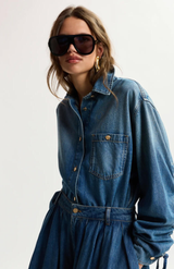 Essentiel Antwerp Patriot Blue Jean Shirt