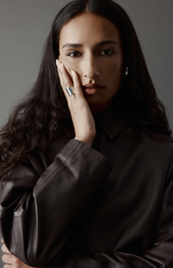 Rebe Balsamic Mo Leather Jacket