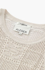 Aleger Gold Star N.288 Geometric Lace Patterend Dress