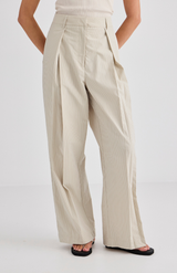 Laing Stripe Sofia Pleat Trouser