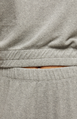 Perfect White Tee Heather Grey Katie Loop Terry Straight leg Pants
