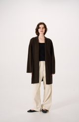 Francie Truffle Cocoon Coat