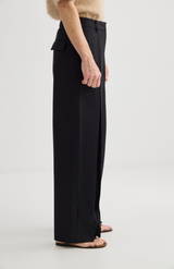Laing Black Invert Pleat Trouser