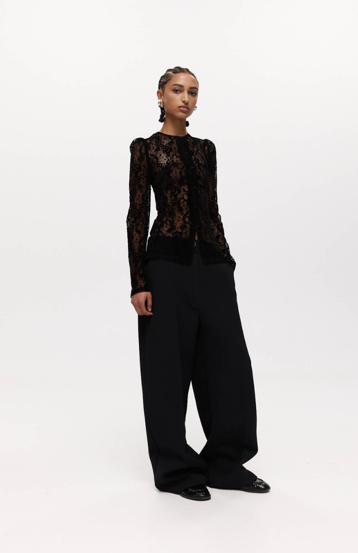 Harris Tapper Black Lace Helena Top