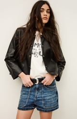 Ba&sh Noir Mylos Jacket