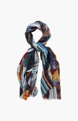 Good + Co Skinny Wool Outrigger Shore Scarf