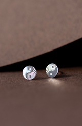 Zoe & Morgan Sterling Silver Yin Yang Stud