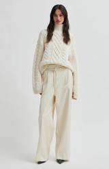 Second Female Jet Stream Sateen Tie Front Pant
