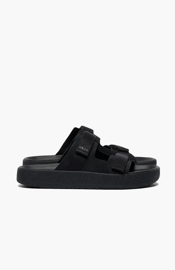 Veja Full Black Suede Arpoador Sandal